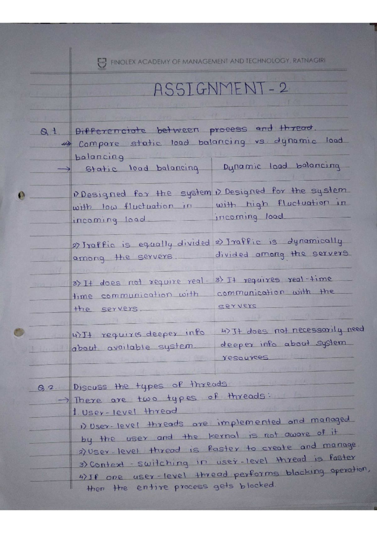 DC Assignment 2 - Distributed Computing - Studocu