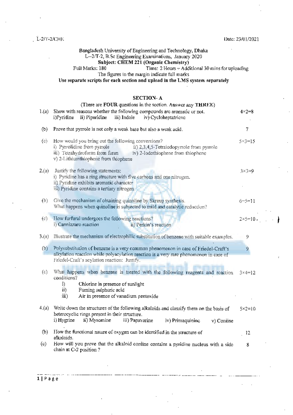 CHE 22 CHEM 221 2018-19 - Important chemistry questions - t-2/T -2/CHE ...