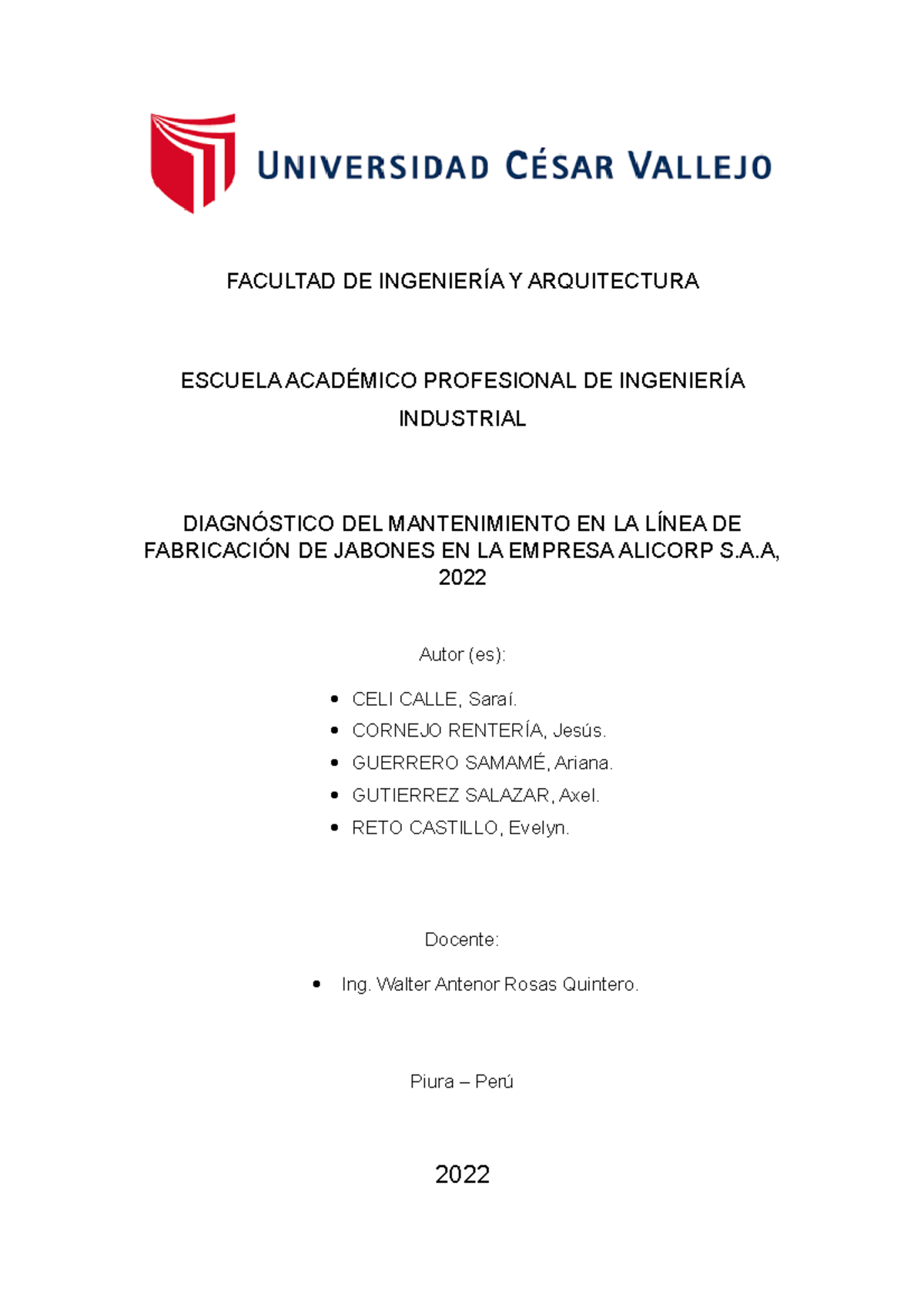 Trabajo DE Investigación Oficial - FACULTAD DE INGENIERÍA Y ...