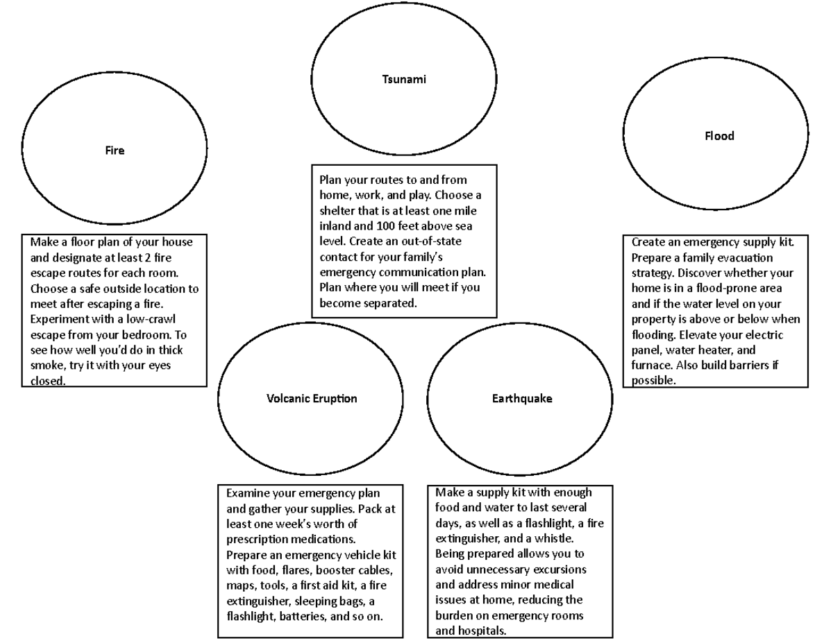 Nstpp 2 - Jeraline Gealan, Graphic Organizer - Flood Fire Tsunami Plan ...