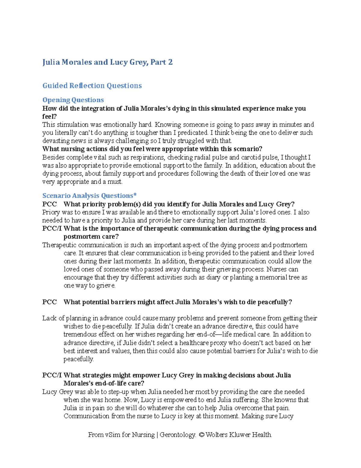 Julia Bop House: Questions Answered - ozwas5e