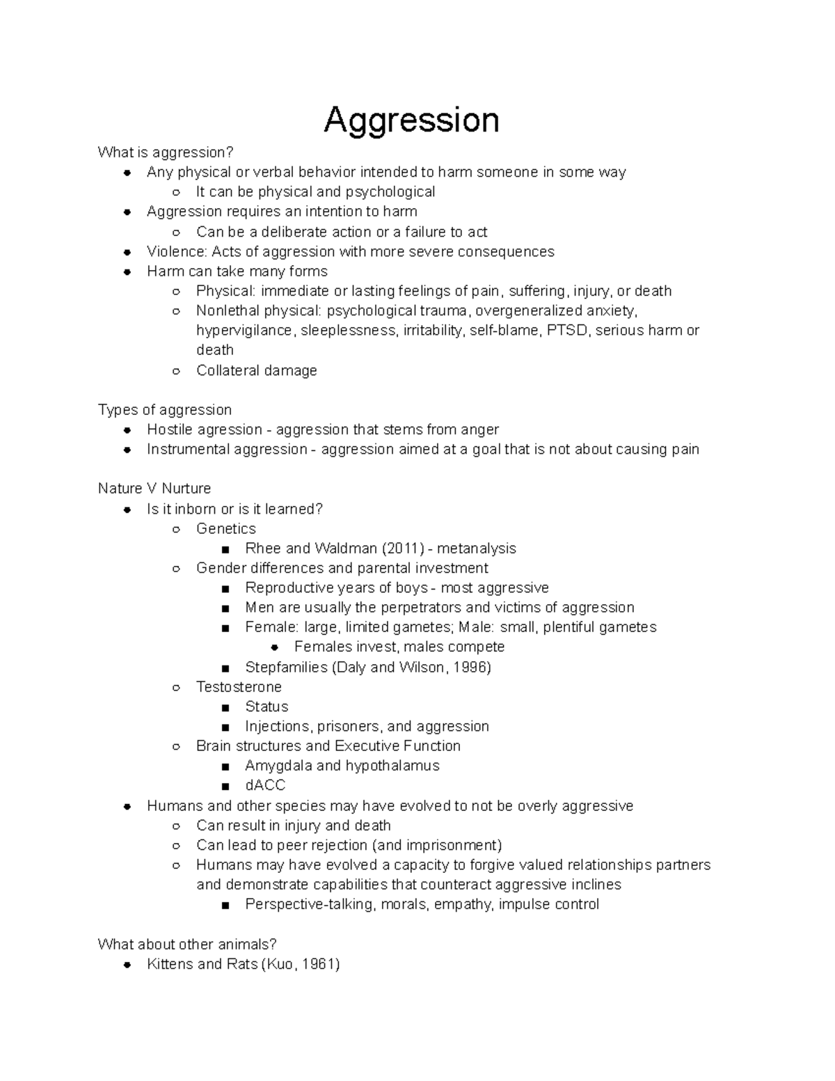 Aggression - Why? Frustration Frustration-Aggression Hypothesis ...