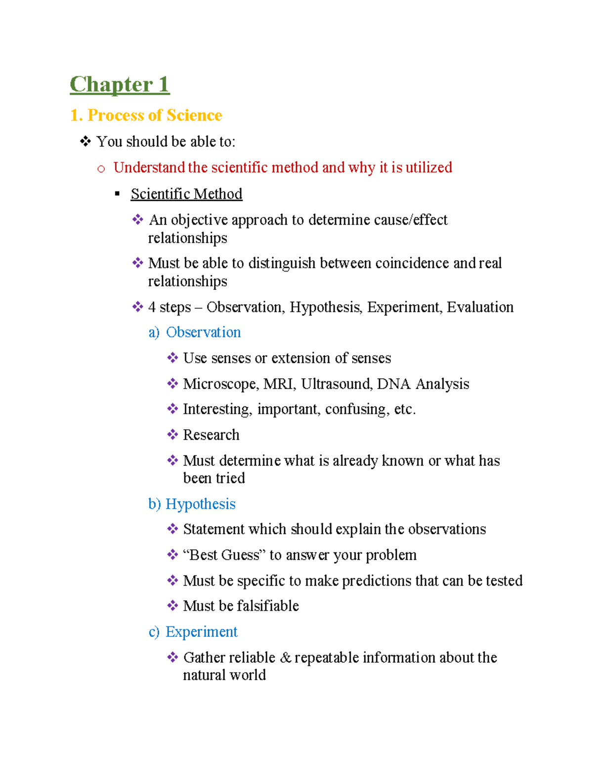 Exam 1 Study Guide - Summary Campbell Biology in Focus - Chapter 1 1 ...