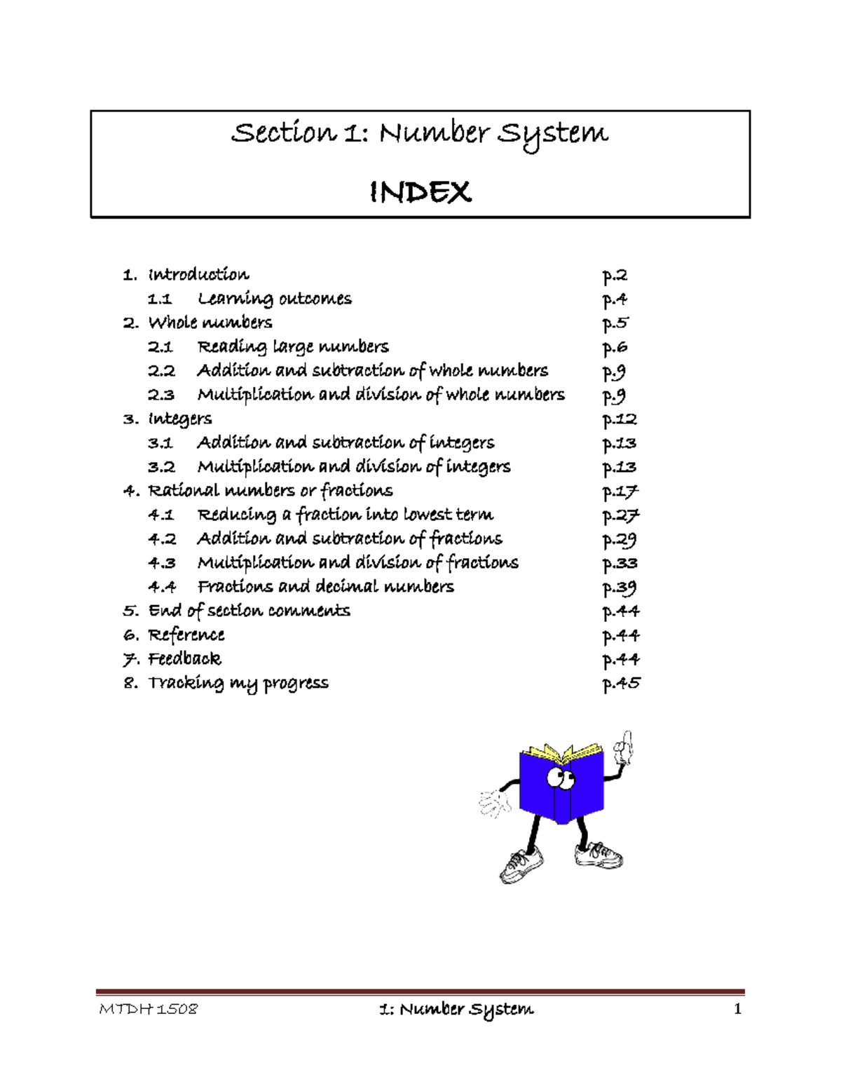 02-Section 1 Number System PDF - Section 1: Number System INDEX 1 ...