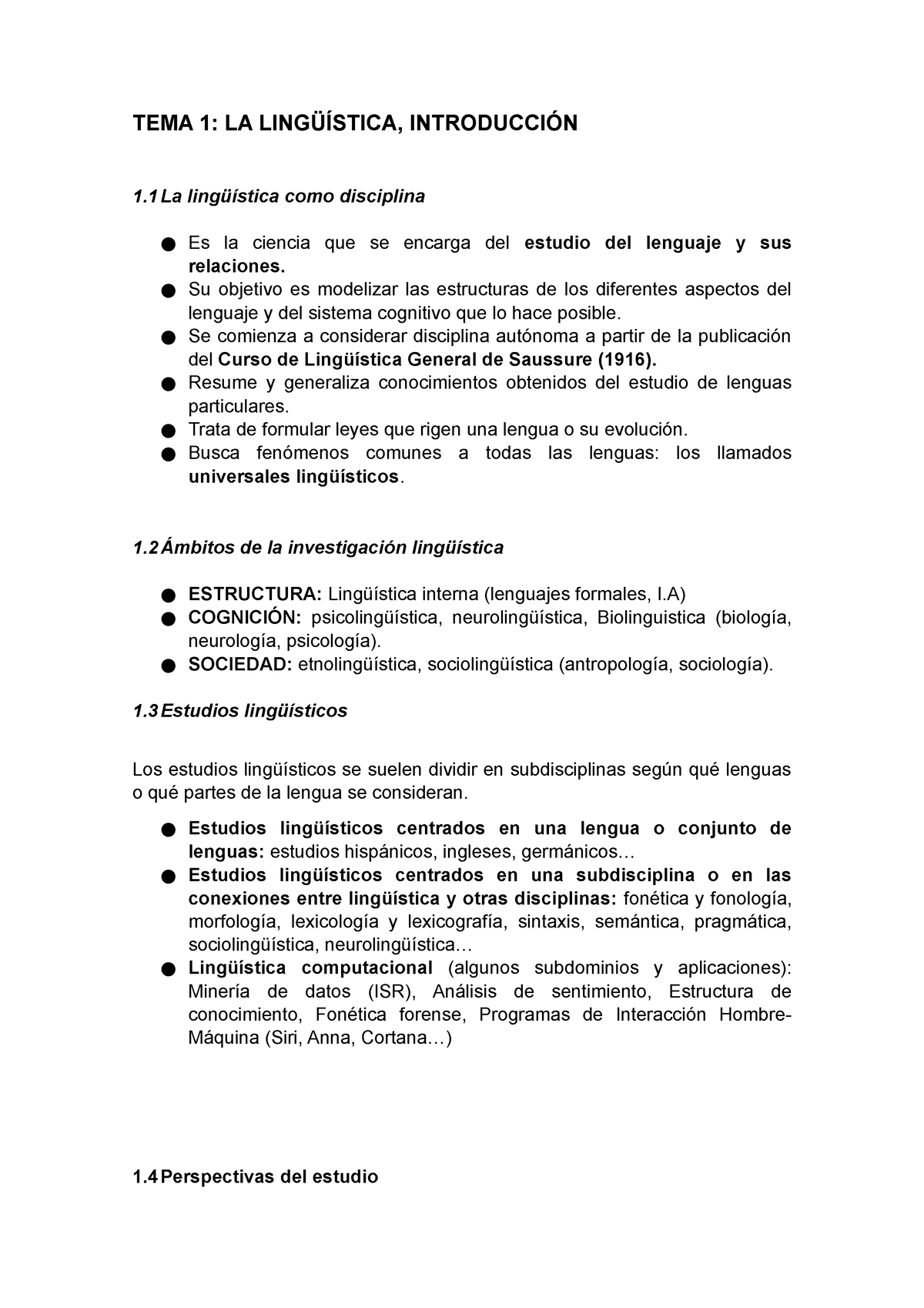 Tema 1 La Lingüística Tema 1 Tema 1 La LingÜÍstica IntroducciÓn 1 Lingüística Como 5563