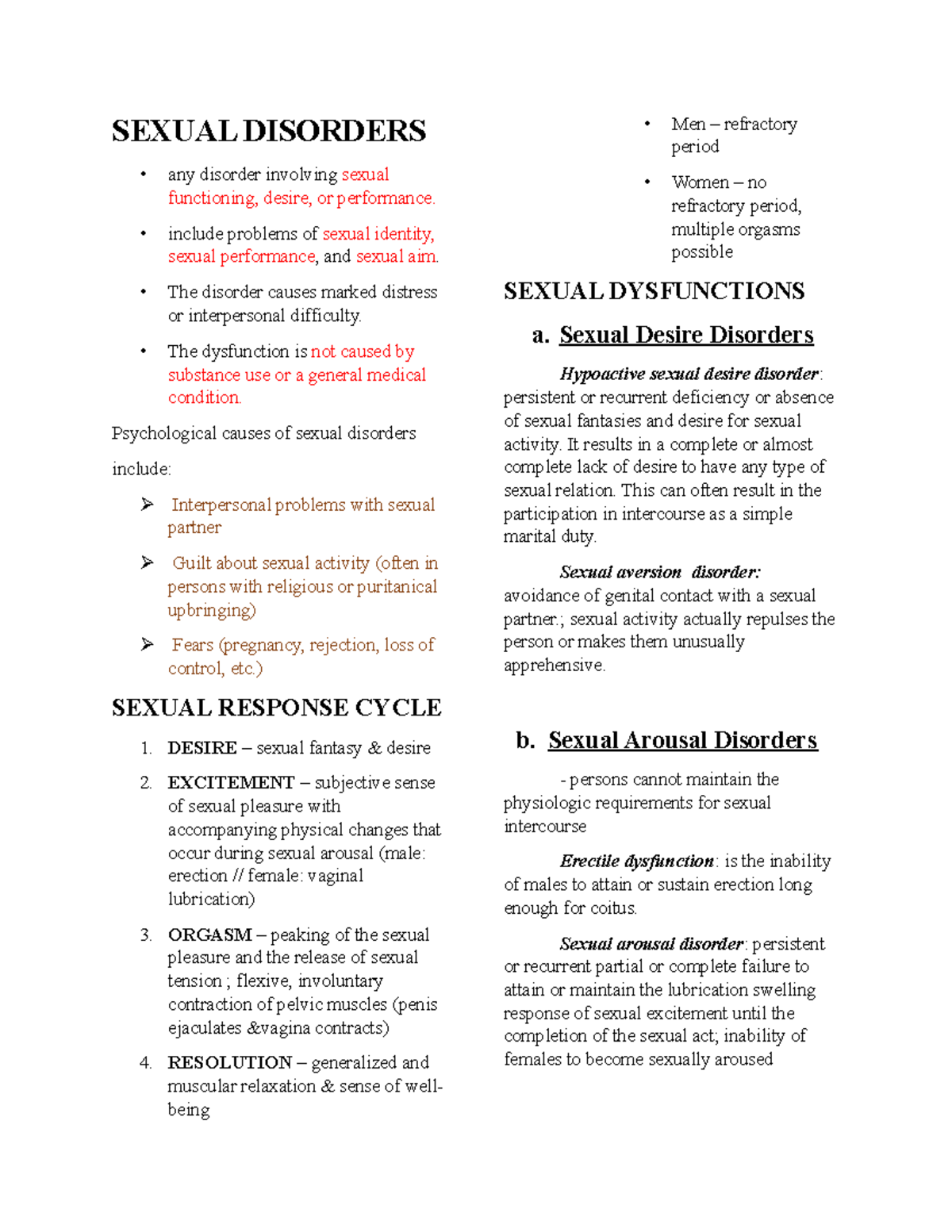 Sexual- Disorders - Psychiatric-Mental Health Nursing - SEXUAL ...