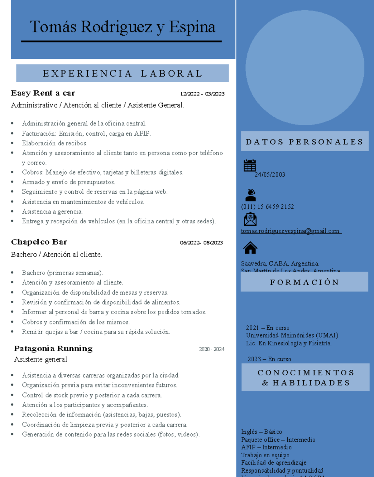 Tomás Rodriguez y Espina CV - Easy Rent a car 12 /2022 - 03 ...