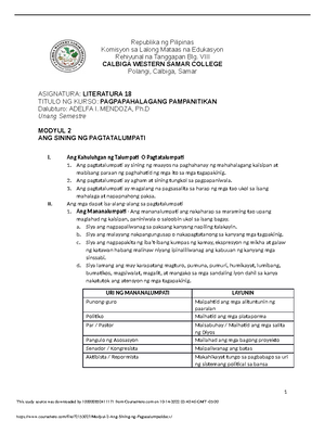 Intramurals-reflection-paper - March, 04, 2023 Ralf Arriesgado BSED- ll ...