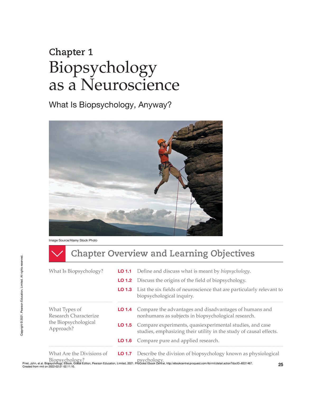 Biopsychology As A Neuroscience - 25 Chapter Overview And Learning ...