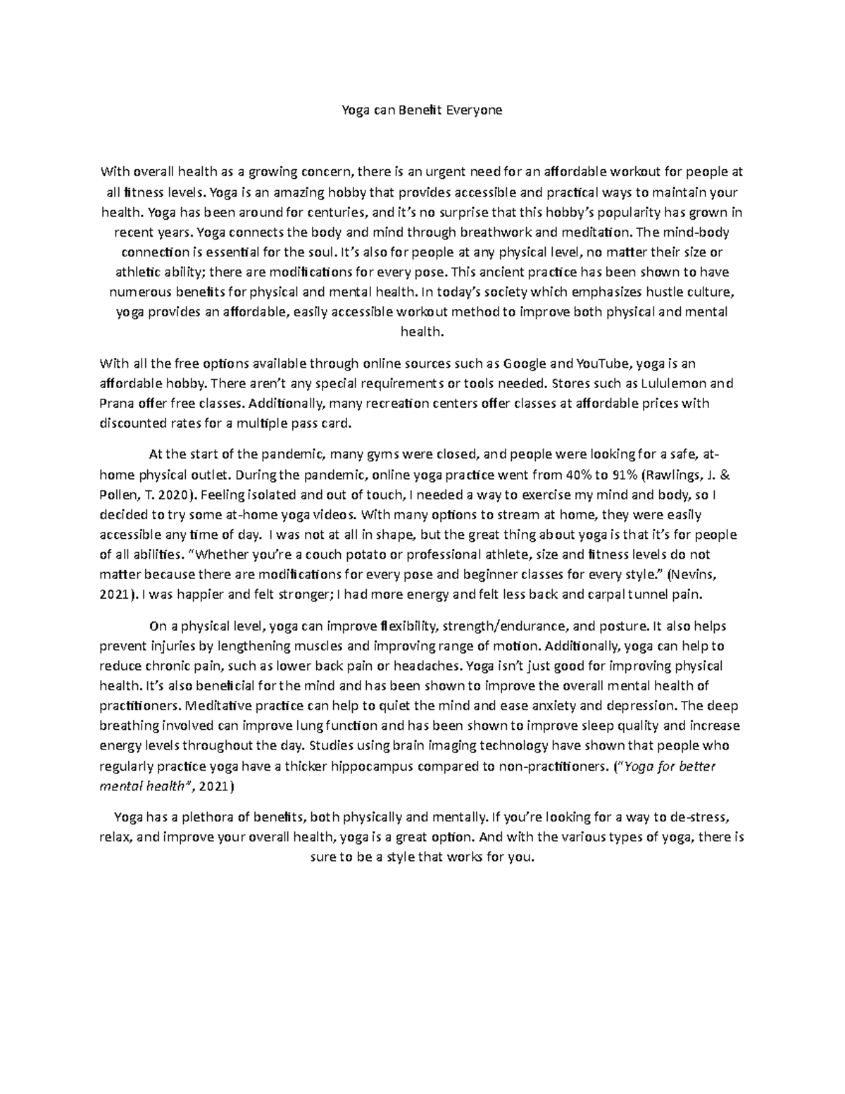 persuasive essay about health awareness pdf