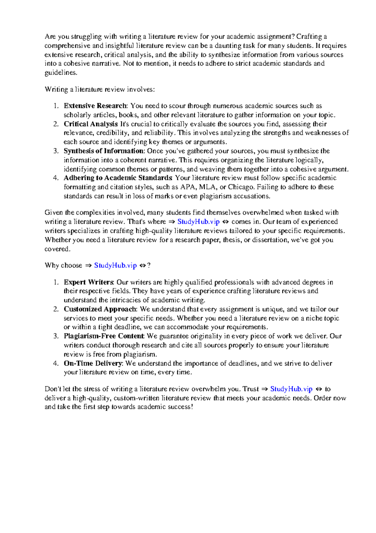 6 Page Literature Review - Are you struggling with writing a literature ...