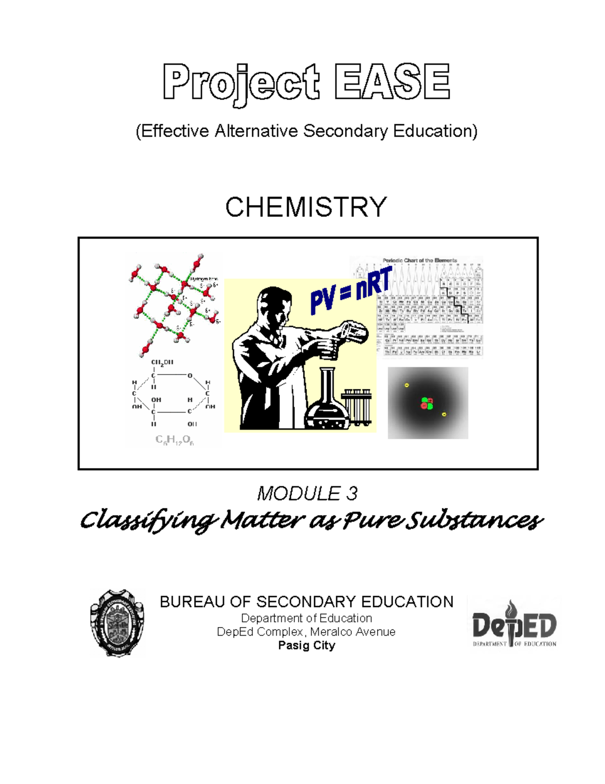 Chem M3 Classifying Matter As Pure Substances Che 323