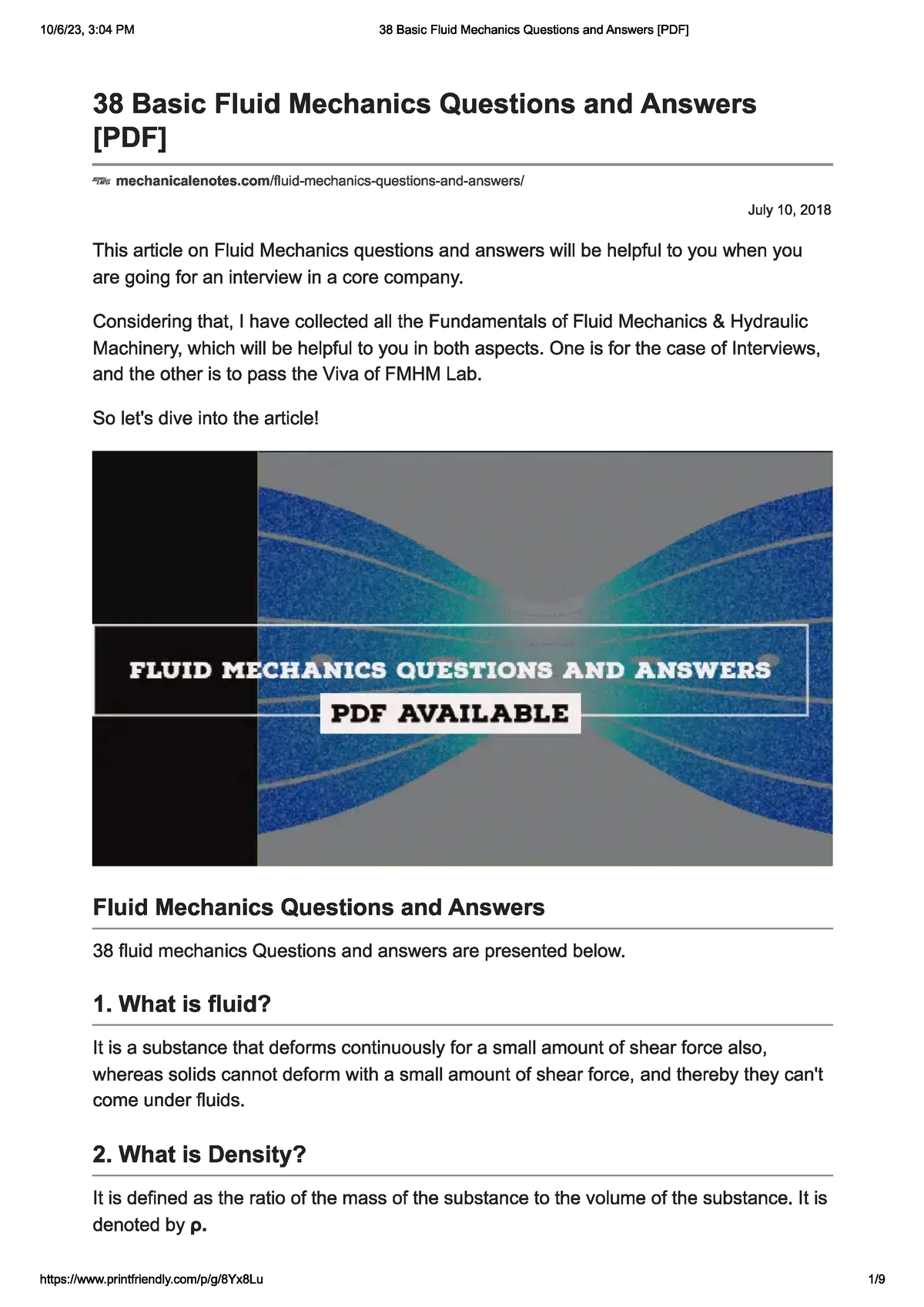 Fluid Mech - Computational Fluid Dynamics - Studocu