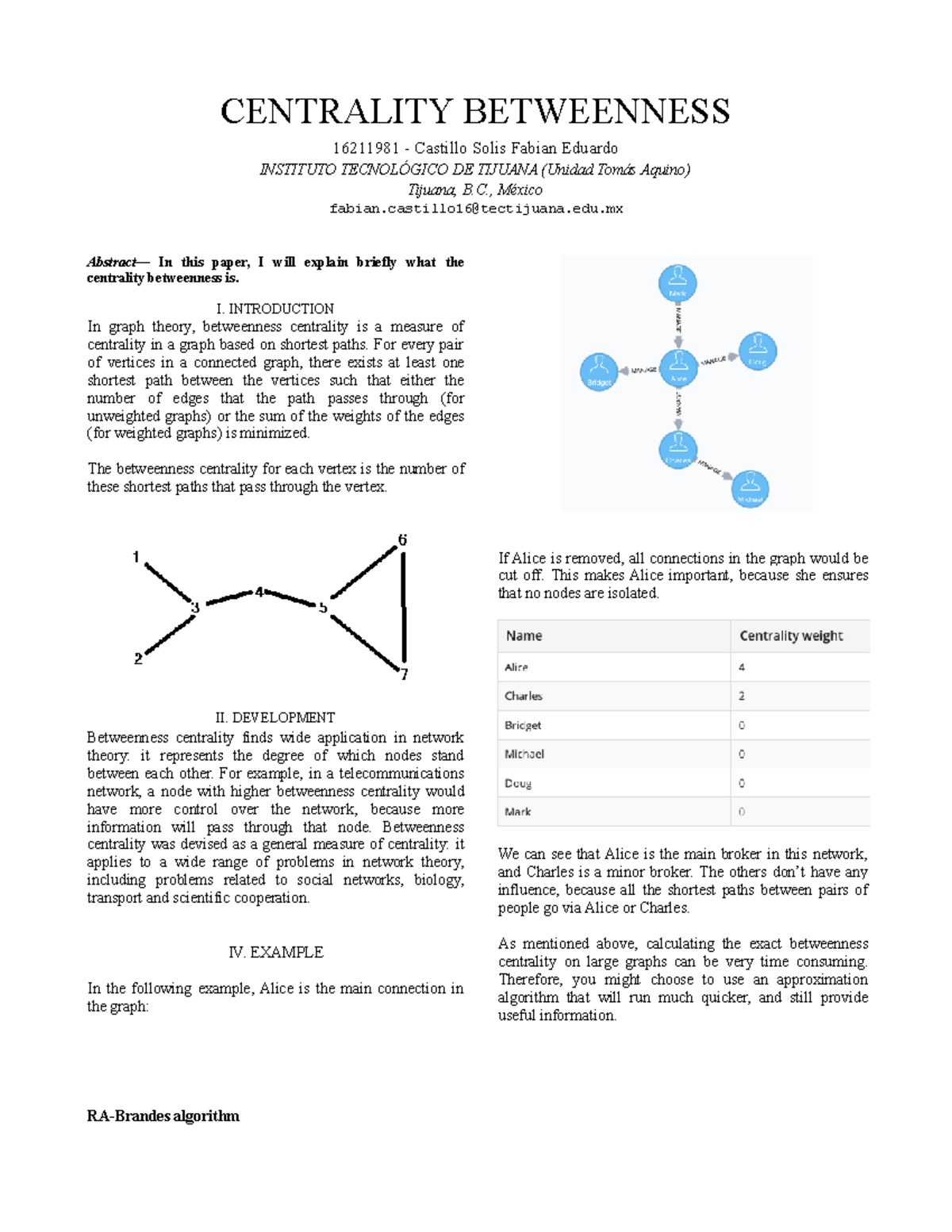 4.7 Centrality Betweenness - CENTRALITY BETWEENNESS 16211981 - Castillo ...