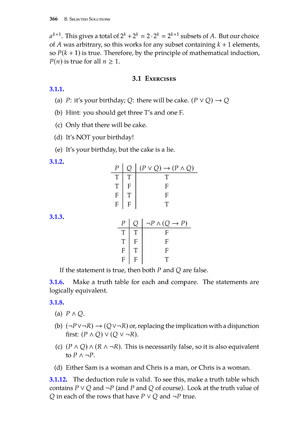 Discrete Mathematics-128 - 366 B. Selected Solutions Ak+ 1. This Gives ...