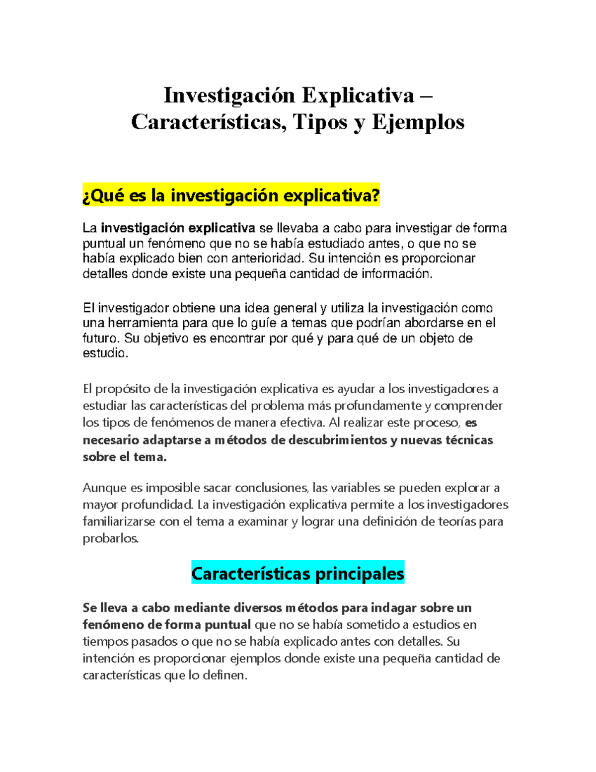 Investigación Explicativa EXPO - Investigación Explicativa ...