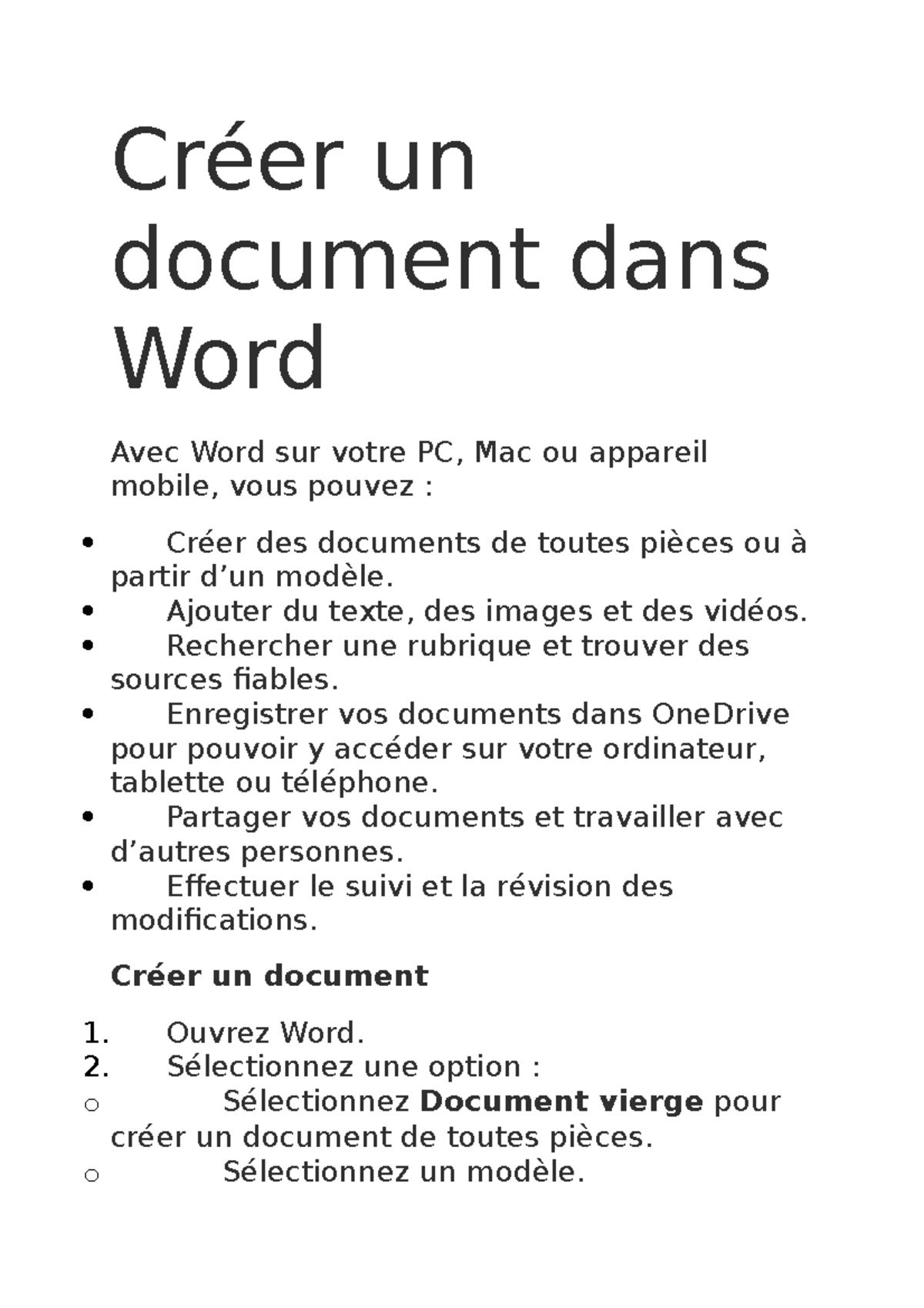 CR ER UN DOCUMENT DANS WORD POUR LE WEB visual data 5