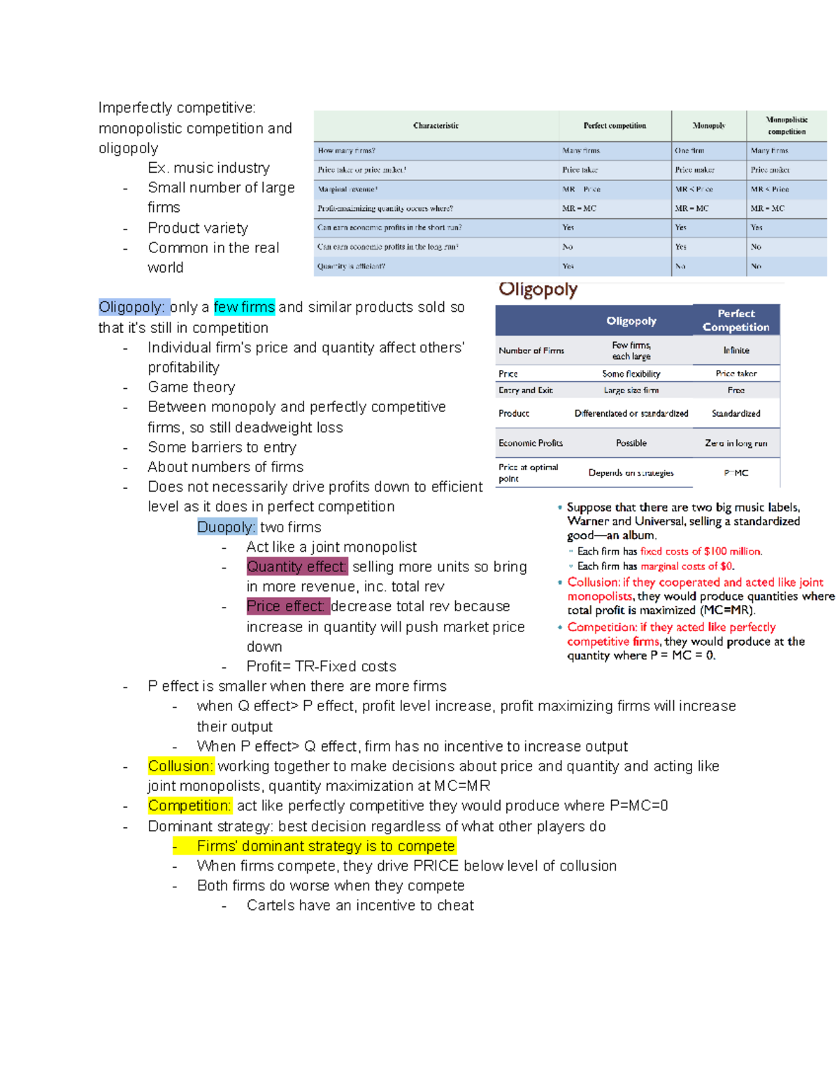 ECON Ch. 15 Monopolistic Competition And Oligopoly - Imperfectly ...