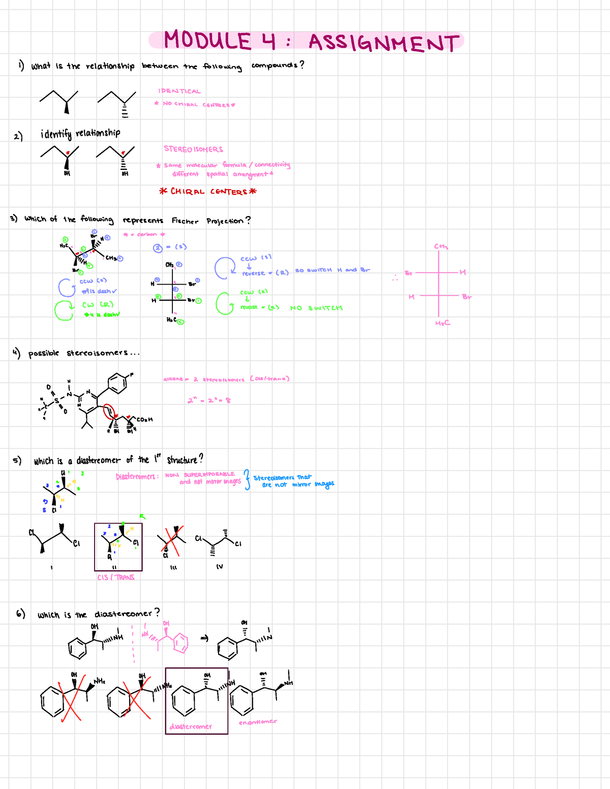 chemistry assignment 4