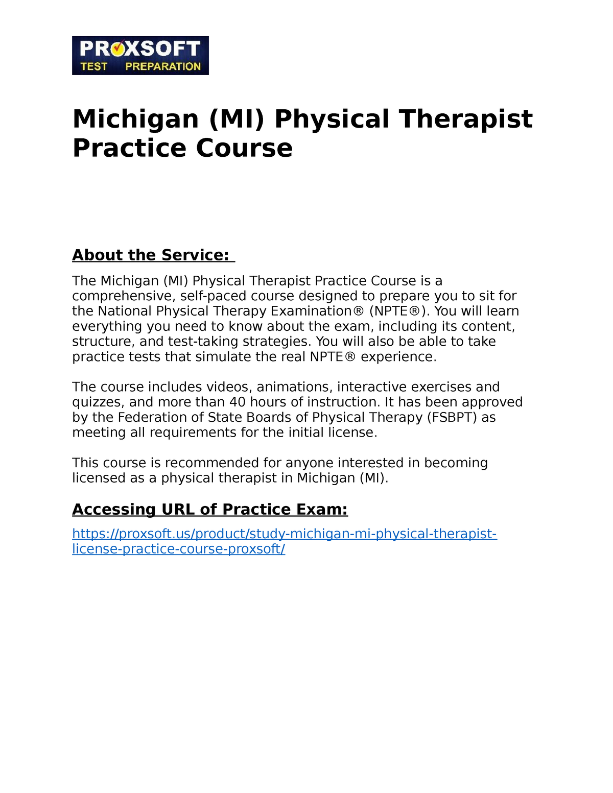 Michigan MI Physical Therapist Practice Course You Will Learn   Thumb 1200 1553 