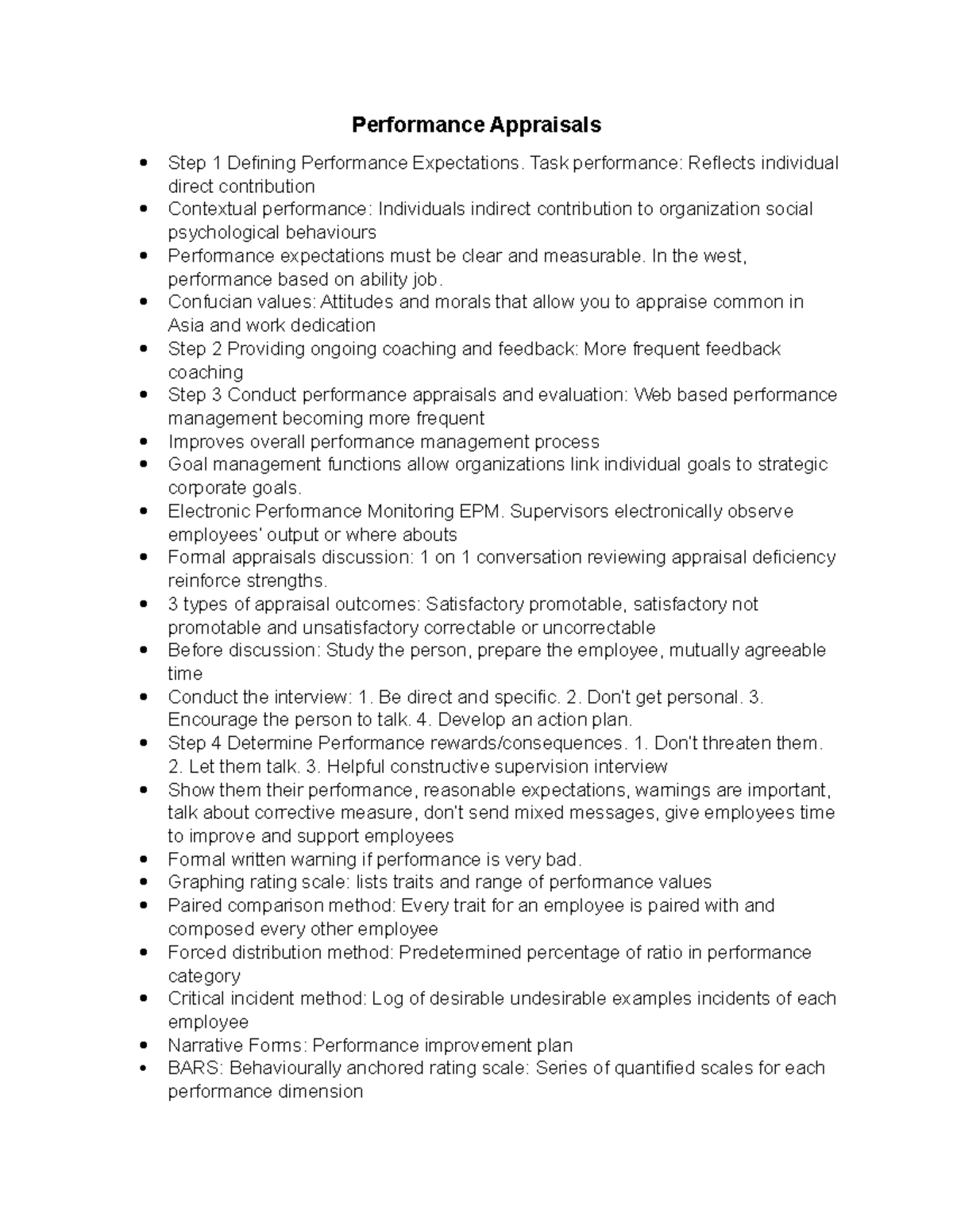 Which Statement About Performance Appraisals Is The Most Accurate Performance Appraisals - Task performance: Reflects individual direct
