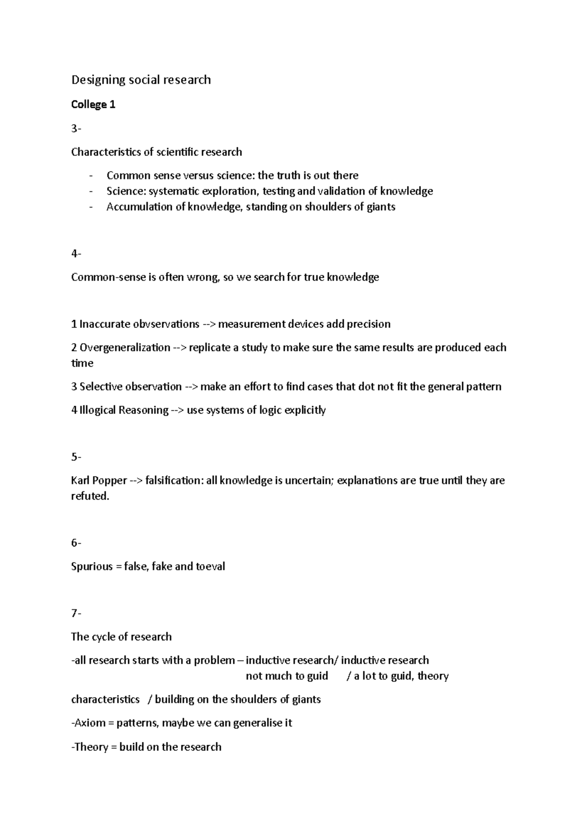 Desinging social research - Designing social research College 1 3 ...