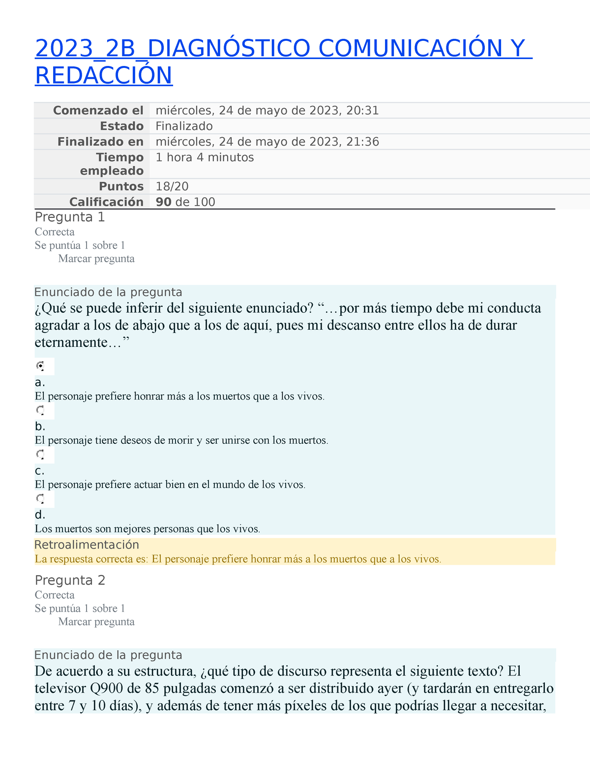 Prueba DE Lenguaje Y Comunicacion - 2023_2B_DIAGNÓSTICO COMUNICACIÓN Y ...