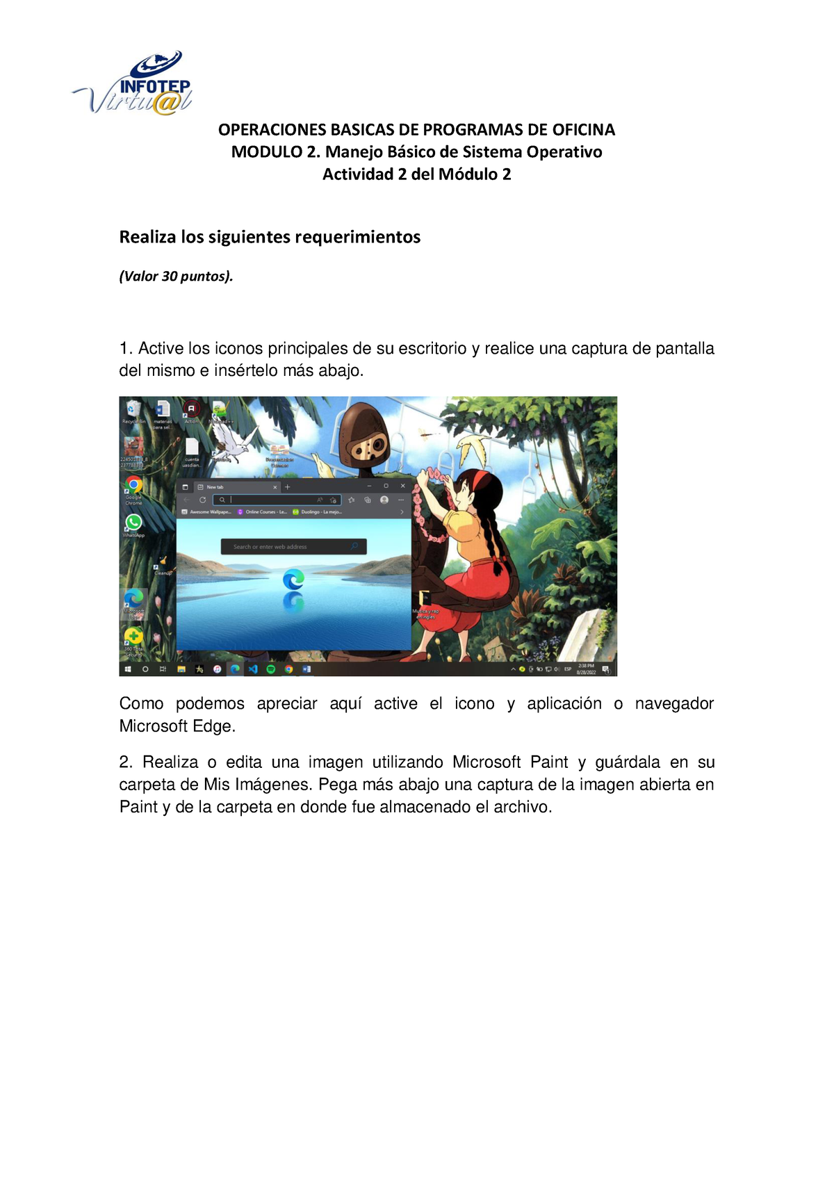 Actividad 2 MÃ Dulo 2 Operaciones Basicas De Programas De Oficina Modulo 2 Manejo B·sico De 3752