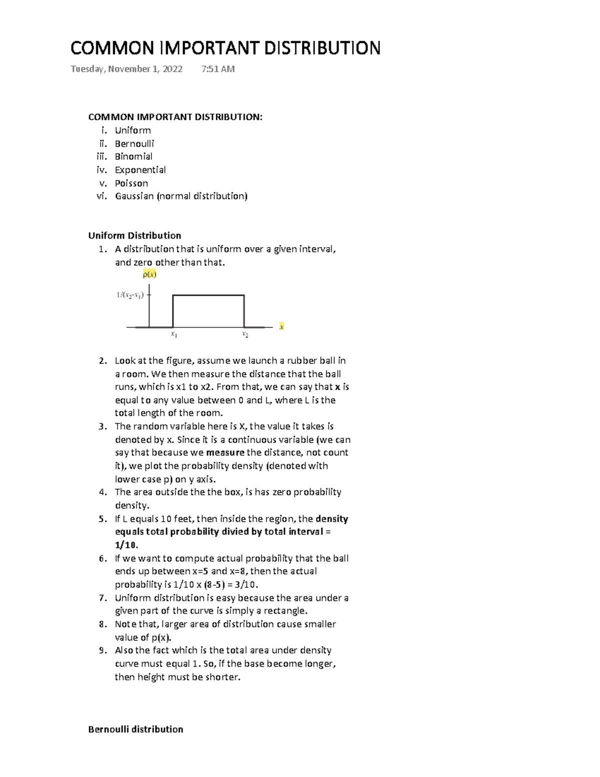 GBA412- Common Important Distribution - COMMON IMPORTANT DISTRIBUTION ...