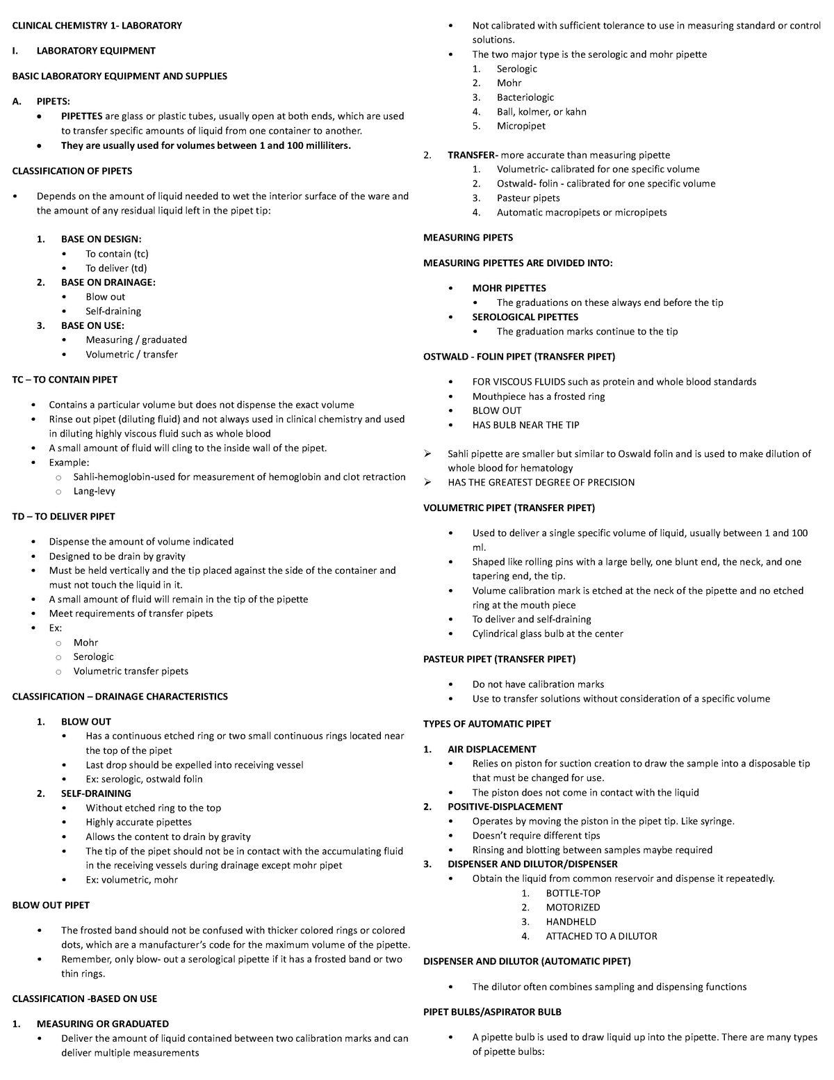 CC1-LEC PRELIM-MIDTERM-TENTATIVE NOTES - CLINICAL CHEMISTRY 1 ...