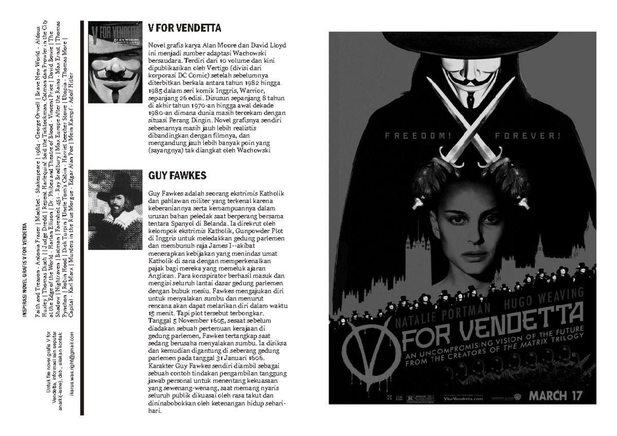 V for Vendetta - Affinitas - Public Secret - V FOR VENDETTA Novel ...