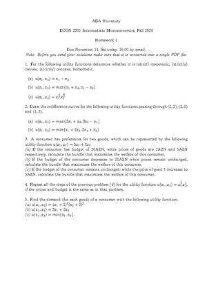 Midterm November 2020, questions - ADA University ECON 2301 ...