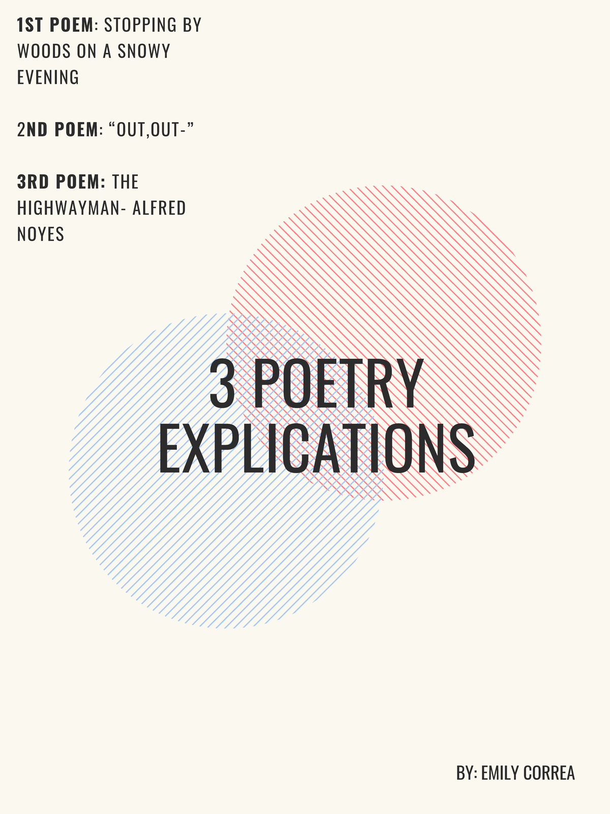 3 poetry Explications2 3 POETRY EXPLICATIONS 1ST POEM