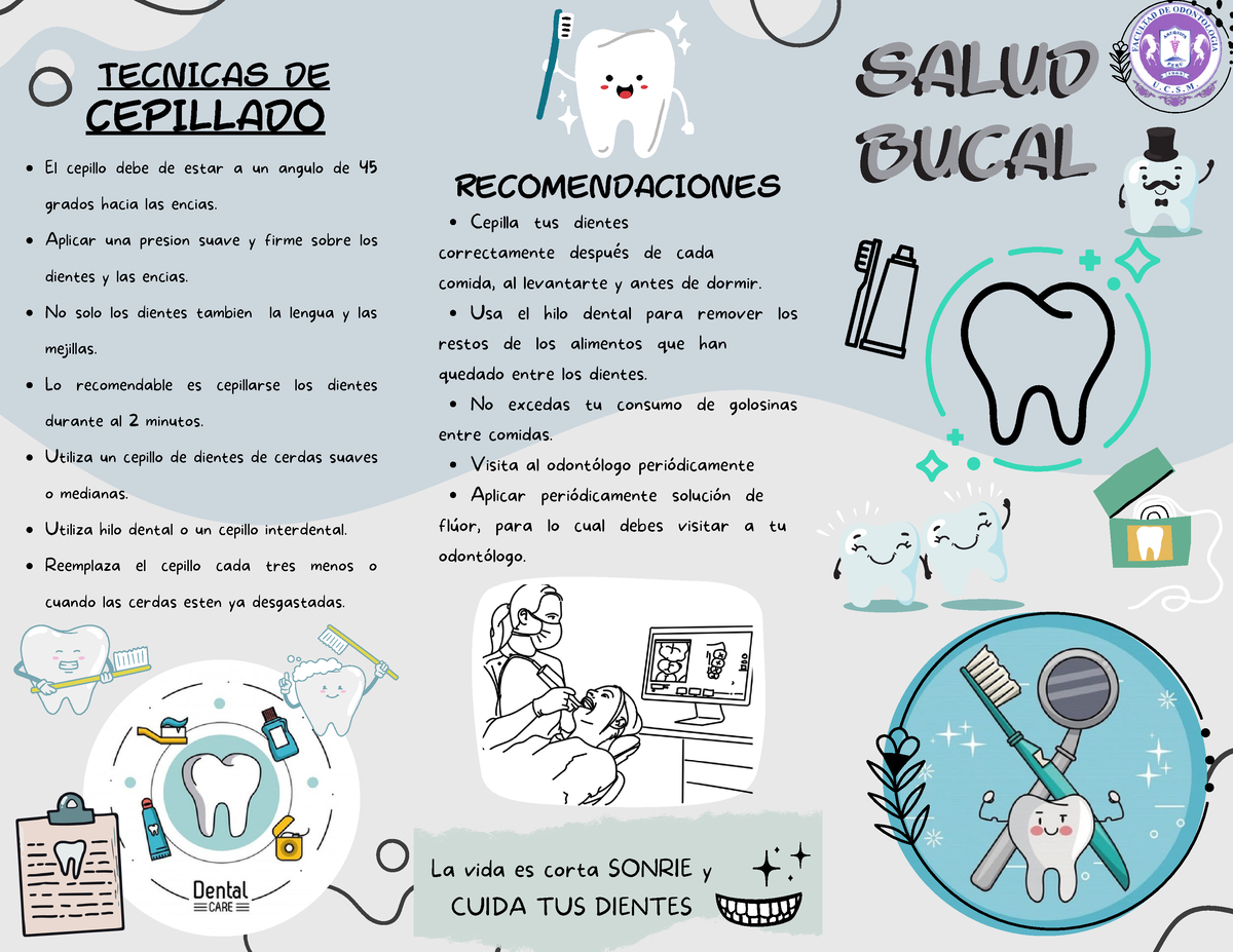 Salud Bucal - SALUD BUCAL SALUD BUCAL Cepilla Tus Dientes Usa El Hilo ...