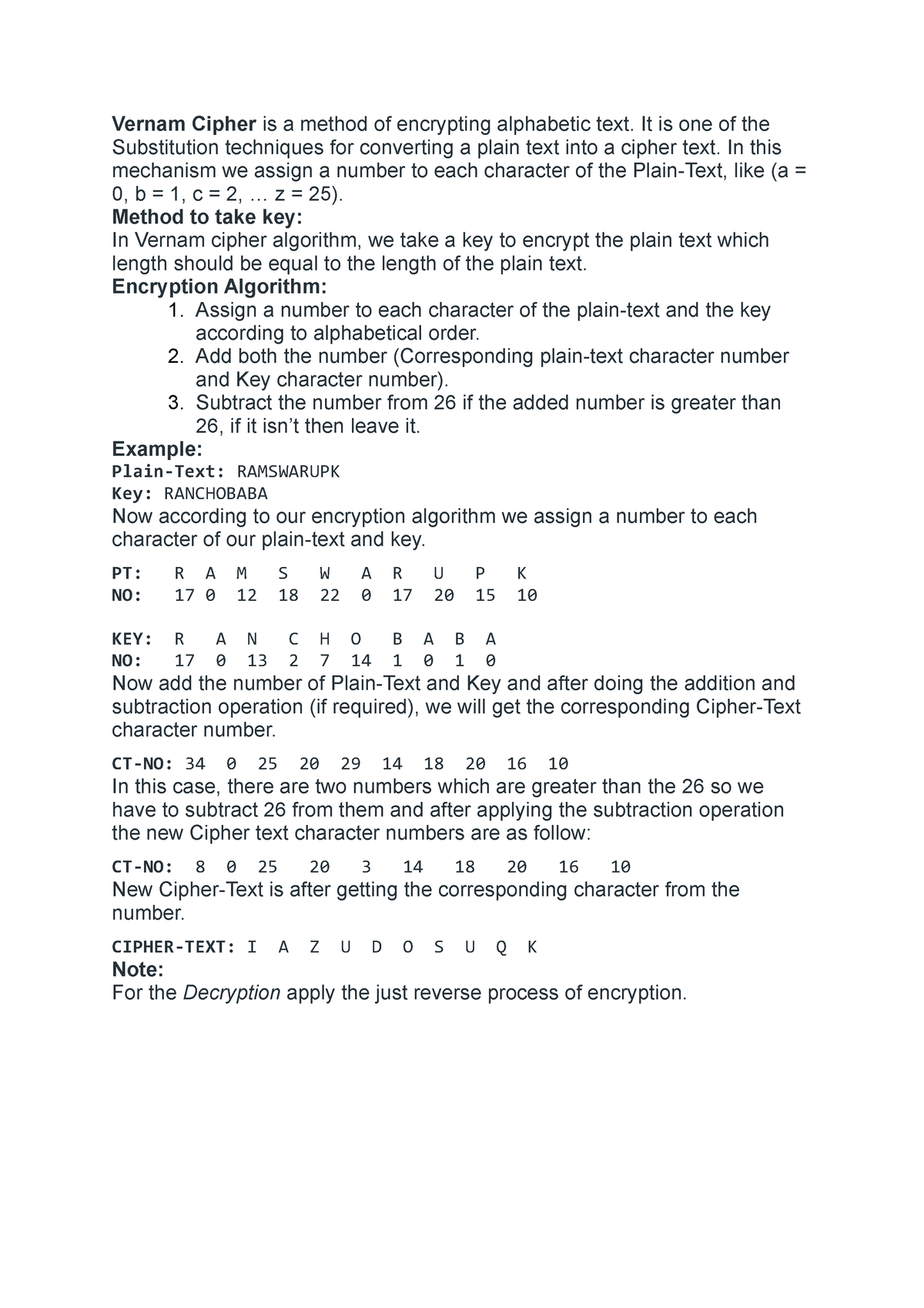 vernam-cipher-encryption-technique-vernam-cipher-is-a-method-of