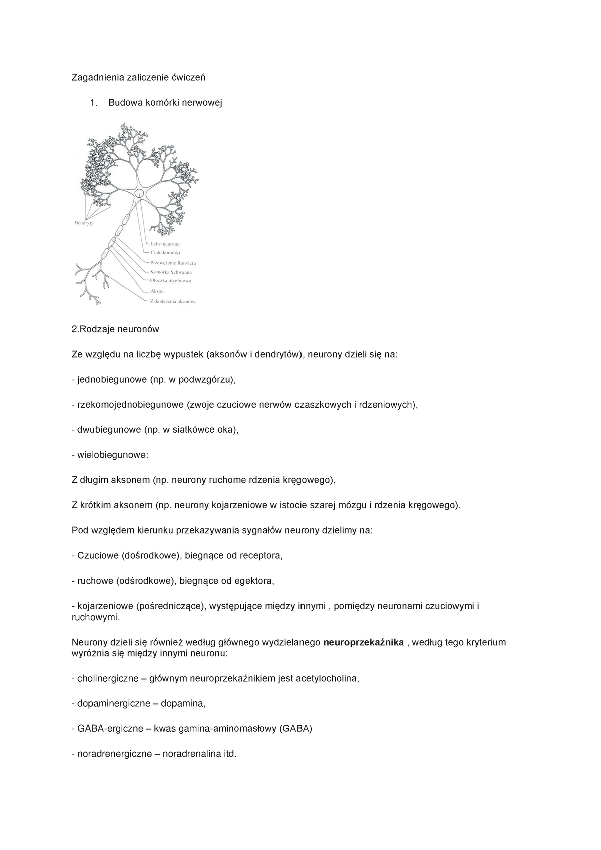 Kolokwium 2017 Biologiczne Podstawy Zachowania - Zagadnienia Zaliczenie ...