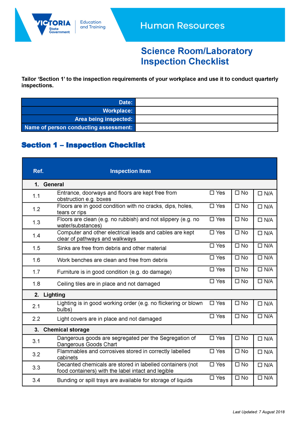 Sciencelaboratoryinspection - Science Room/Laboratory Inspection ...