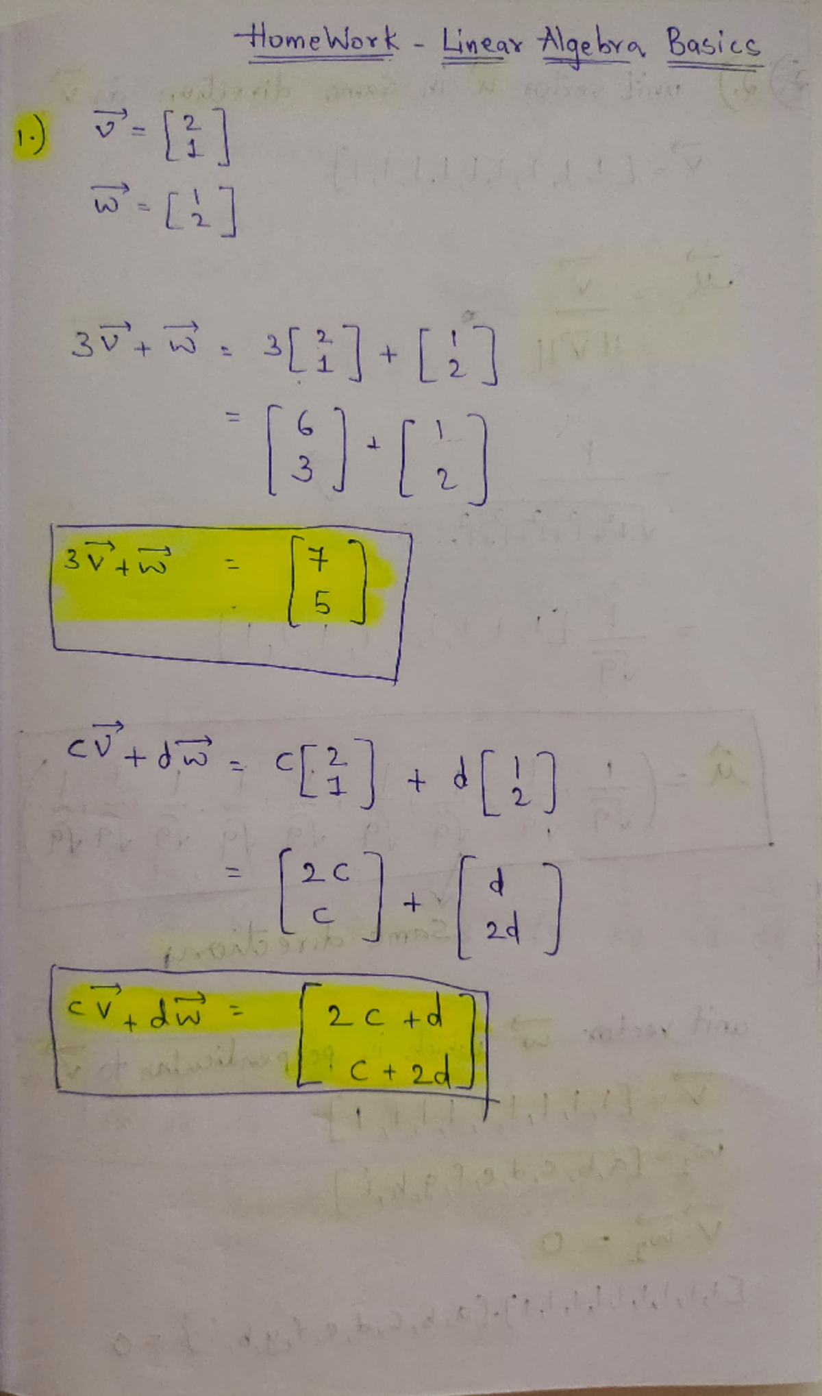 Machine learning Homework 1 - tHome Work - LneoY Alge byo Basicg 1 .) w ...