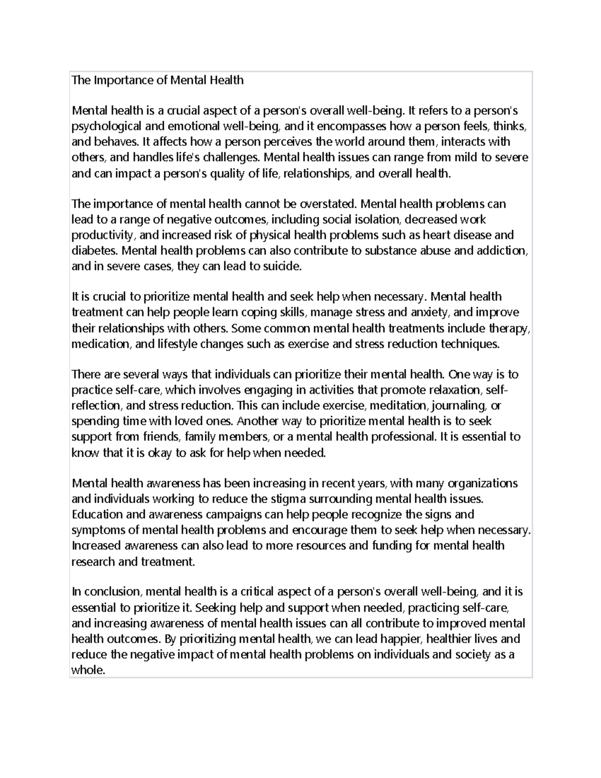 doc2-in-class-assignment-notes-the-importance-of-mental-health