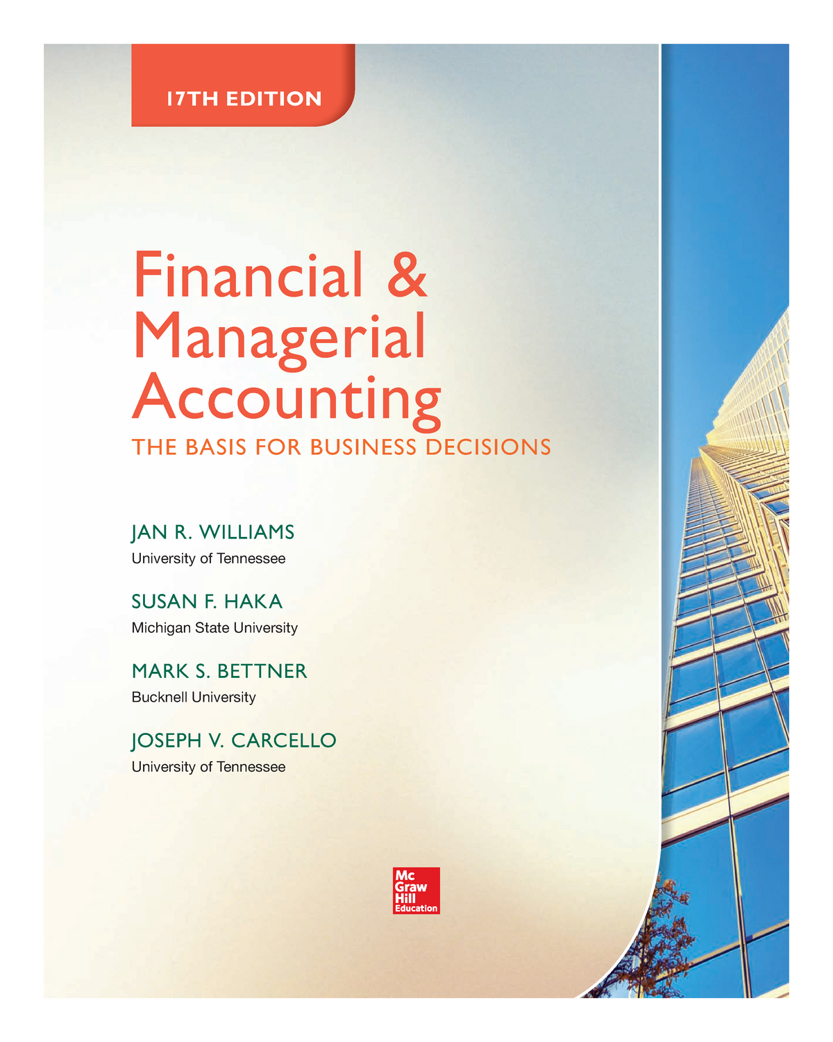 Financial and Managerial Accounting THE - i Financial & Managerial