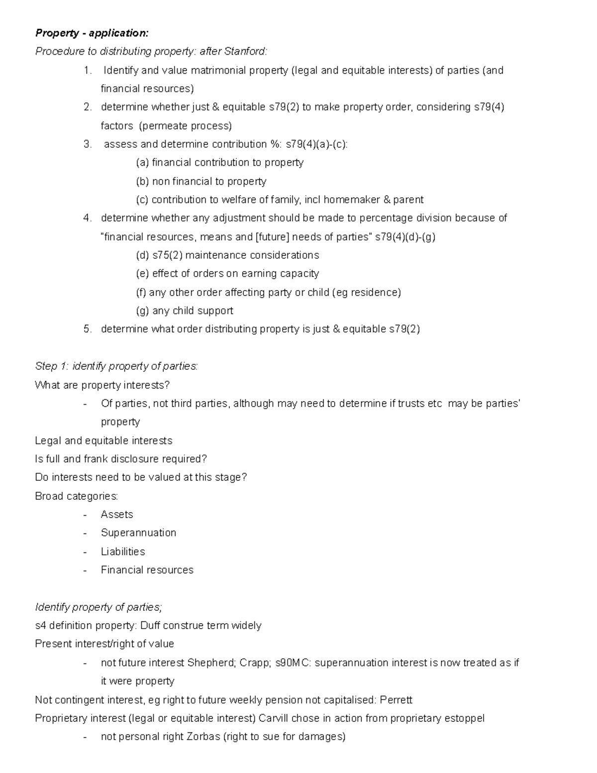 Property proceedings- the legilsative framework - Property ...