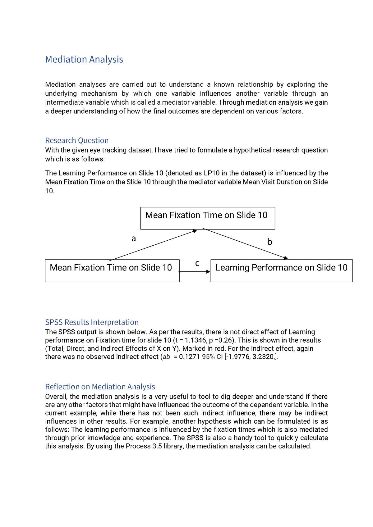 Mediation Analysis - Mediation Analysis Mediation Analyses Are Carried ...