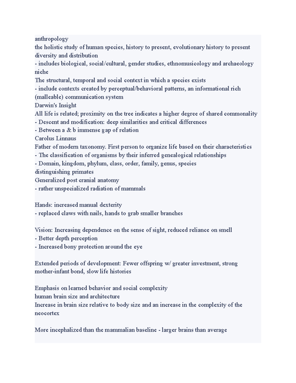 Anth 3 - practice materials - anthropology the holistic study of human ...