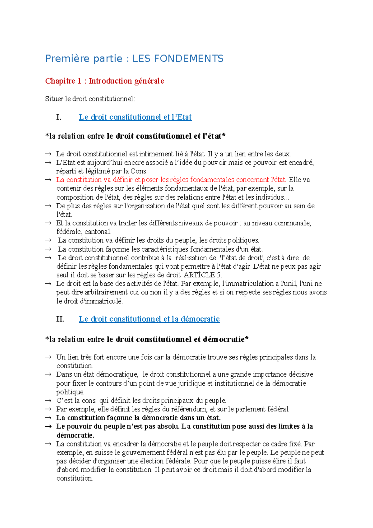 Droit Constitutionnel I - Première Partie : LES FONDEMENTS Chapitre 1 ...