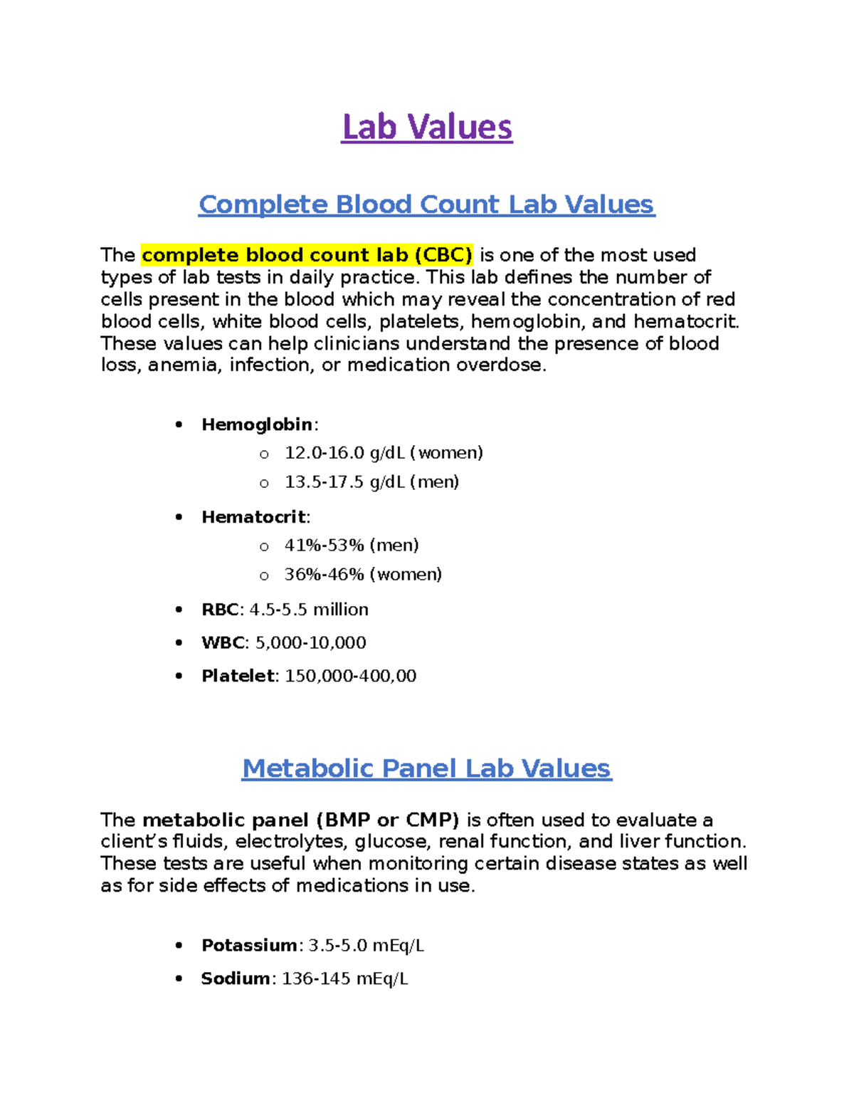 lab-values-lecture-lab-values-complete-blood-count-lab-values-the-complete-blood-count-lab