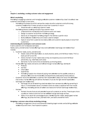 Ch 7 mktg ADA notes - Marketing - Ch 7 mktg ADA notes Marketing ...
