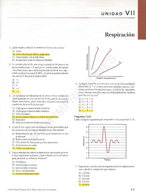 B Respiratorio 2 - BANCO PREGUNTAS FISIOLOGIA - ¿Cuál De Los Siguientes ...