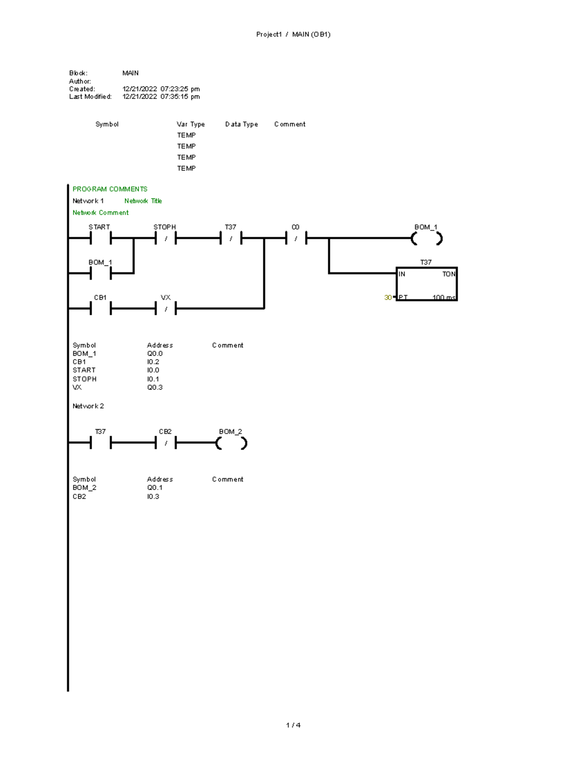 Project 1 - vi xử lý - Project1 / MAIN (OB1) Block: MAIN Author ...