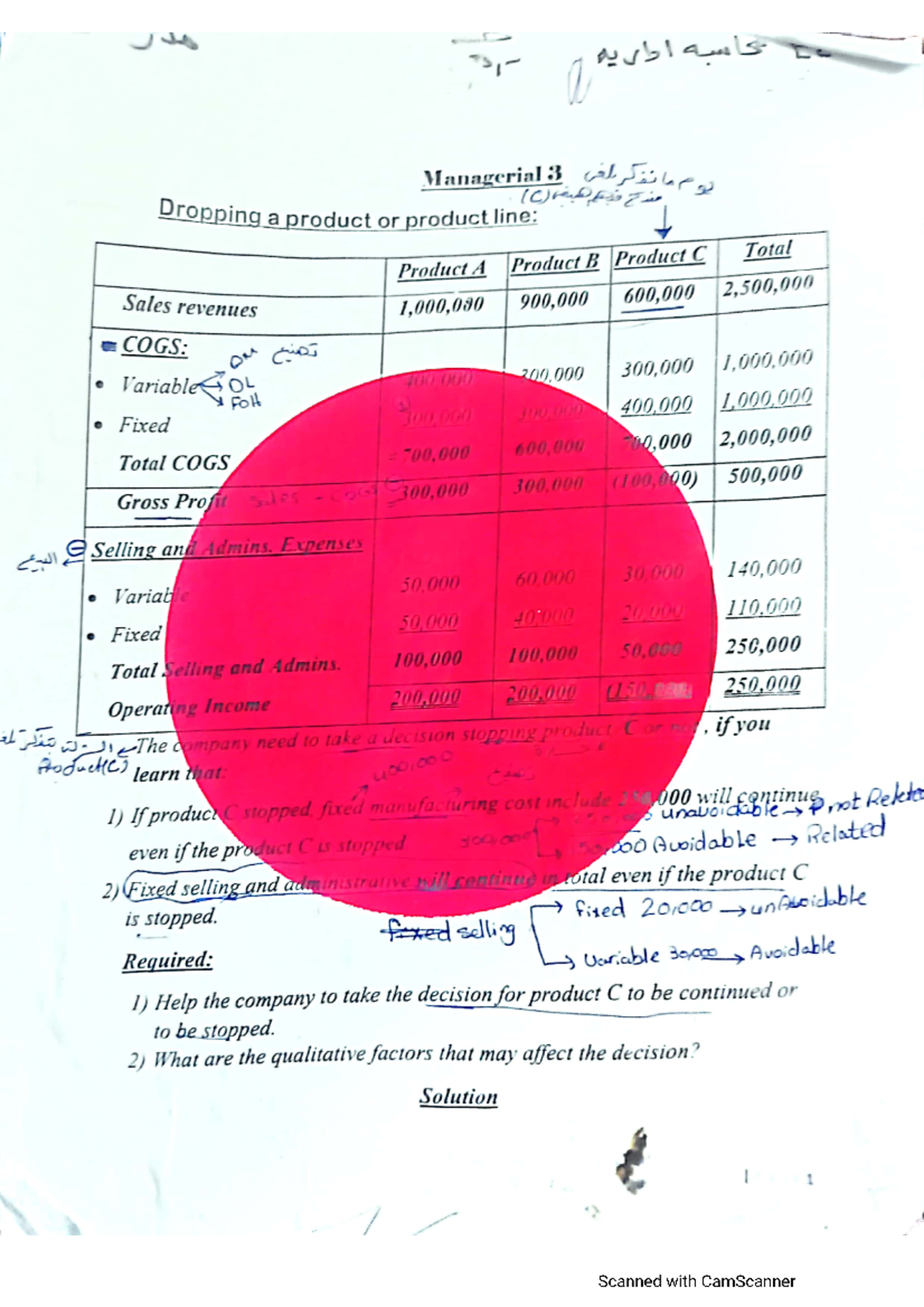 Managerial Accounting 2 - Studocu