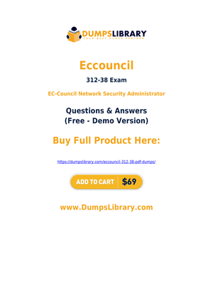 For Instant Success Try Valid Eccouncil 312-38 Dumps [2020] - StuDocu